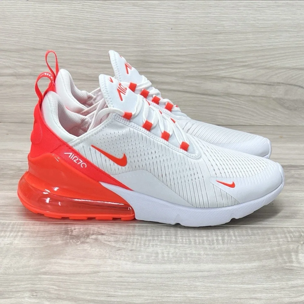 Nike Air Max 270 'White Bright Crimson' HJ3222-102 Women's 12 / Mens 10.5
